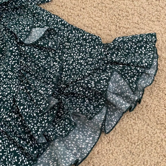 NEW Shein Floral Shirred Cutout Dress - Picture 3 of 4